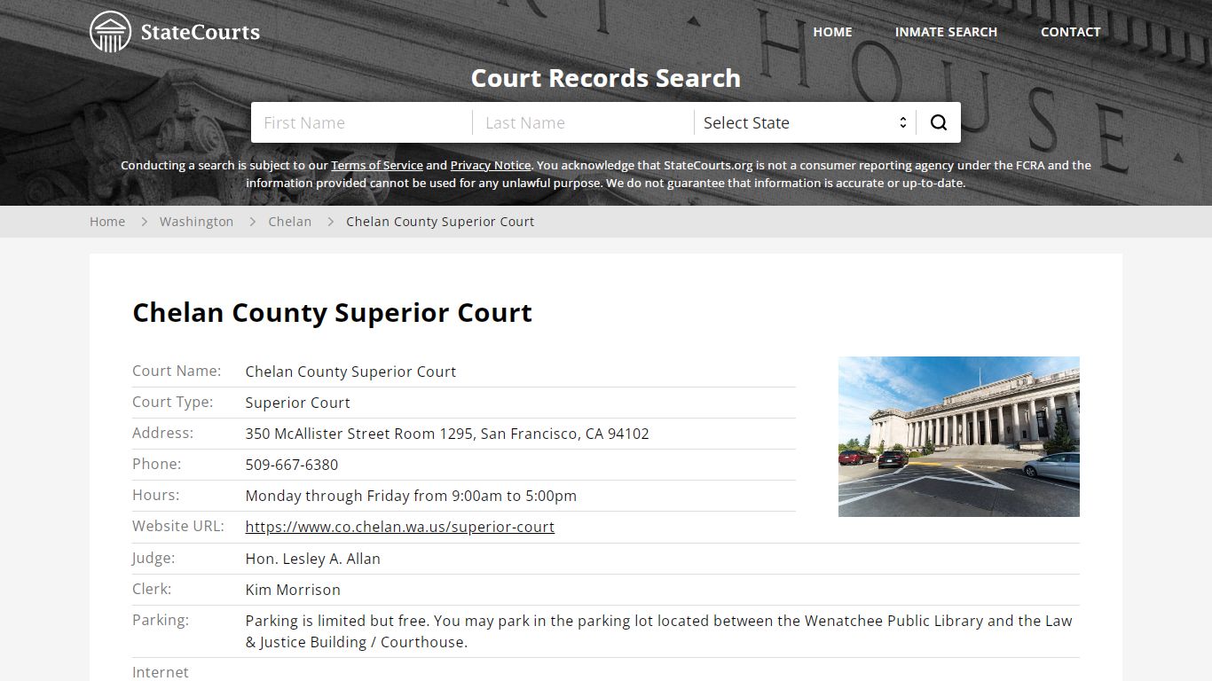 Chelan County Superior Court, Chelan County, WA - StateCourts